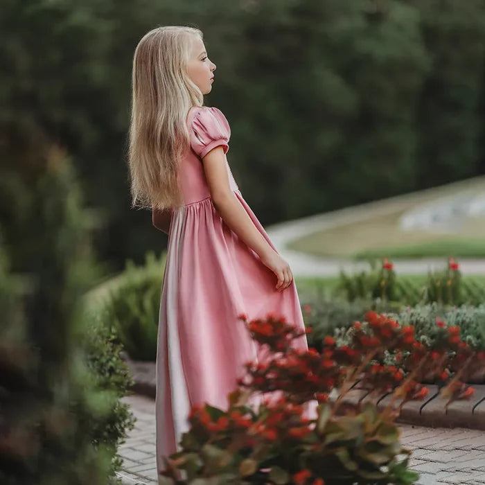 Fantasia Infantil Vestido Princesa Rosa Encantada